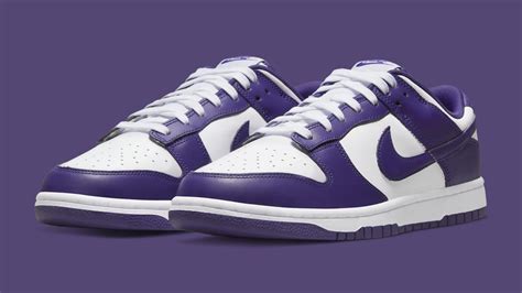 purple nike dunks low